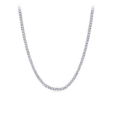 12.00ct TW Lab-Grown Diamond Tennis Necklace in 18ct White Gold
