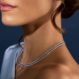 4.45ct TW Diamond Tennis Necklace in 18ct White Gold