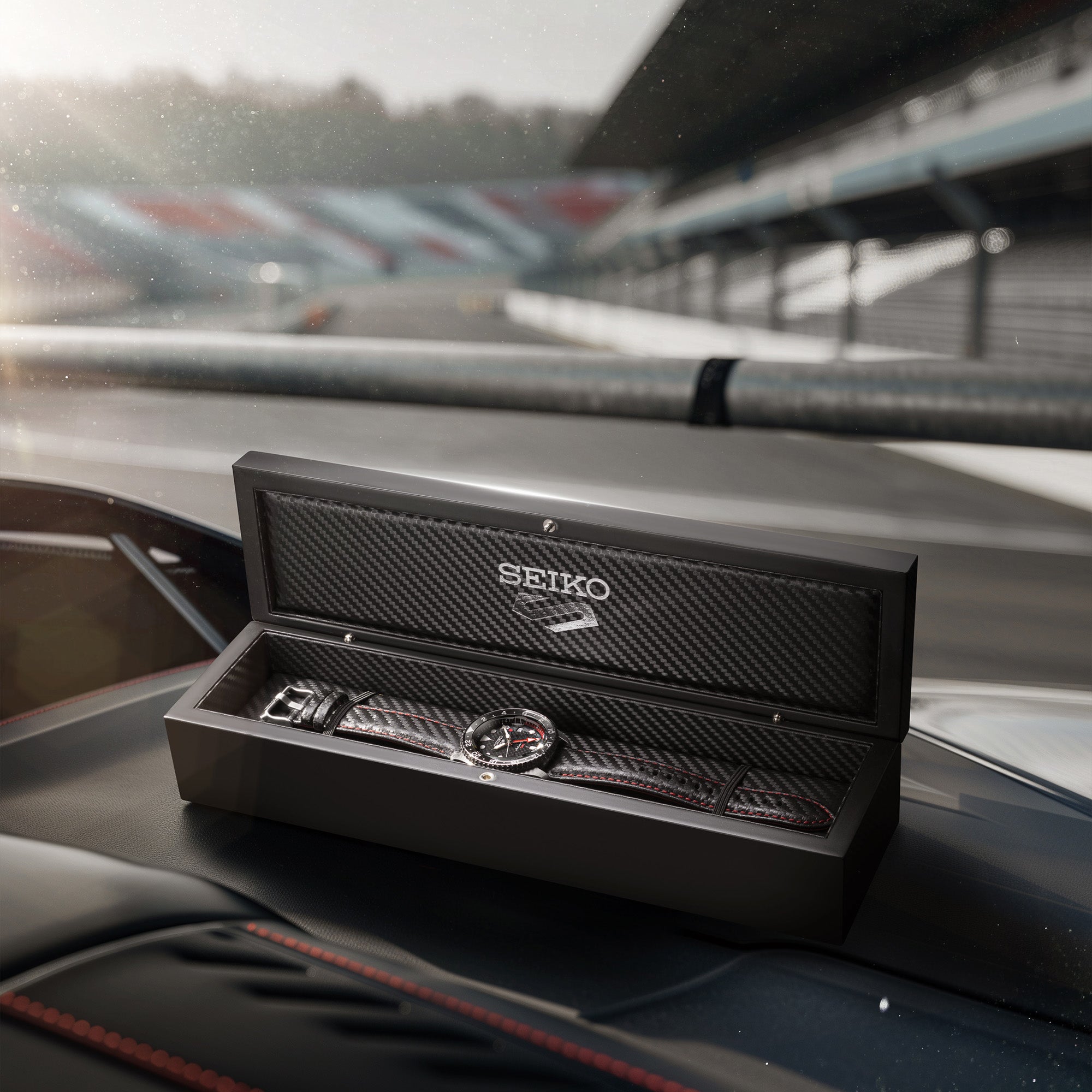 Seiko 5 Sports Supercars Automatic GMT Men's 42.50mm Limited Edition Watch SSK057K