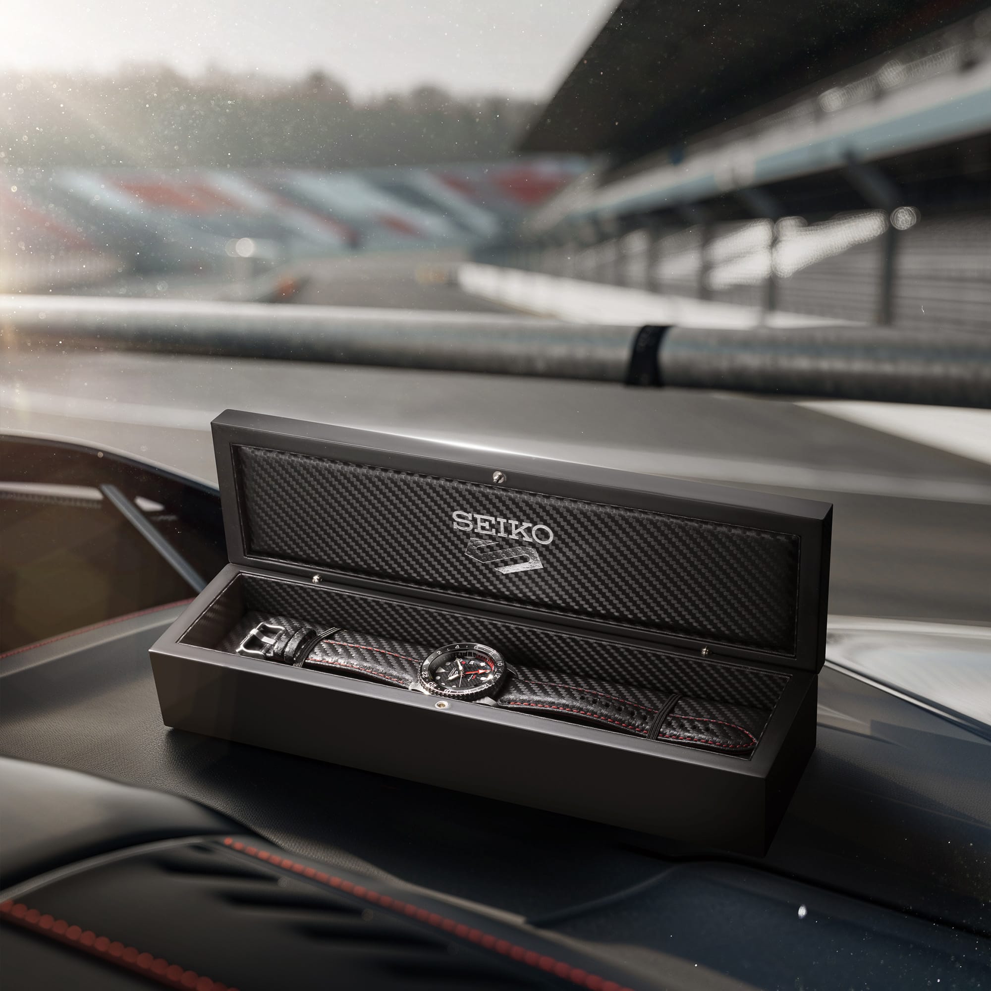 Seiko 5 Sports Supercars Automatic GMT Men's 42.50mm Limited Edition Watch SSK057K