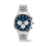 Daniel Wellington Iconic Chronograph Arch 5-Link Arctic Panda Silver