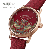 August Berg x Morris & Co Petite Strawberry Thief Quartz Women's 26mm Watch M1ST0926A17LRDE