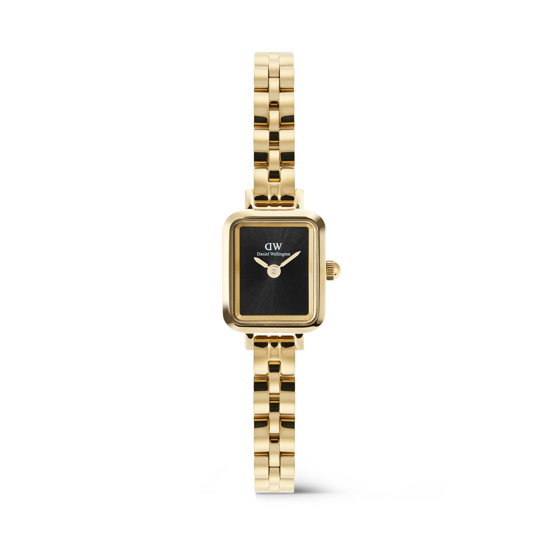 Daniel Wellington Quadro Mini Arch 3-link Onyx Sunray Gold