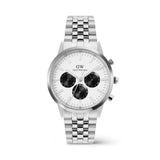 Daniel Wellington Iconic Chronograph Arch 5-Link Off- White Panda Silver