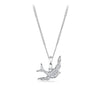 Bluebird of Happiness Diamond Pendant in 9ct White Gold