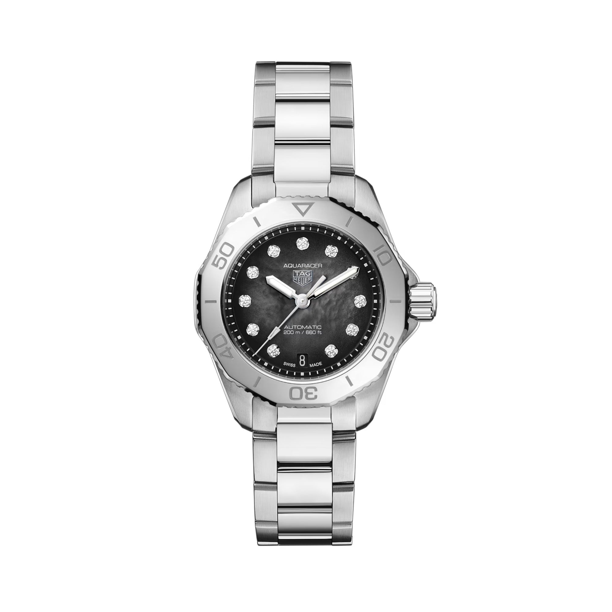 TAG HEUER AQUARACER WOMEN'S 30MM STAINLESS STEEL AUTOMATIC WATCHWBP2410.BA0622