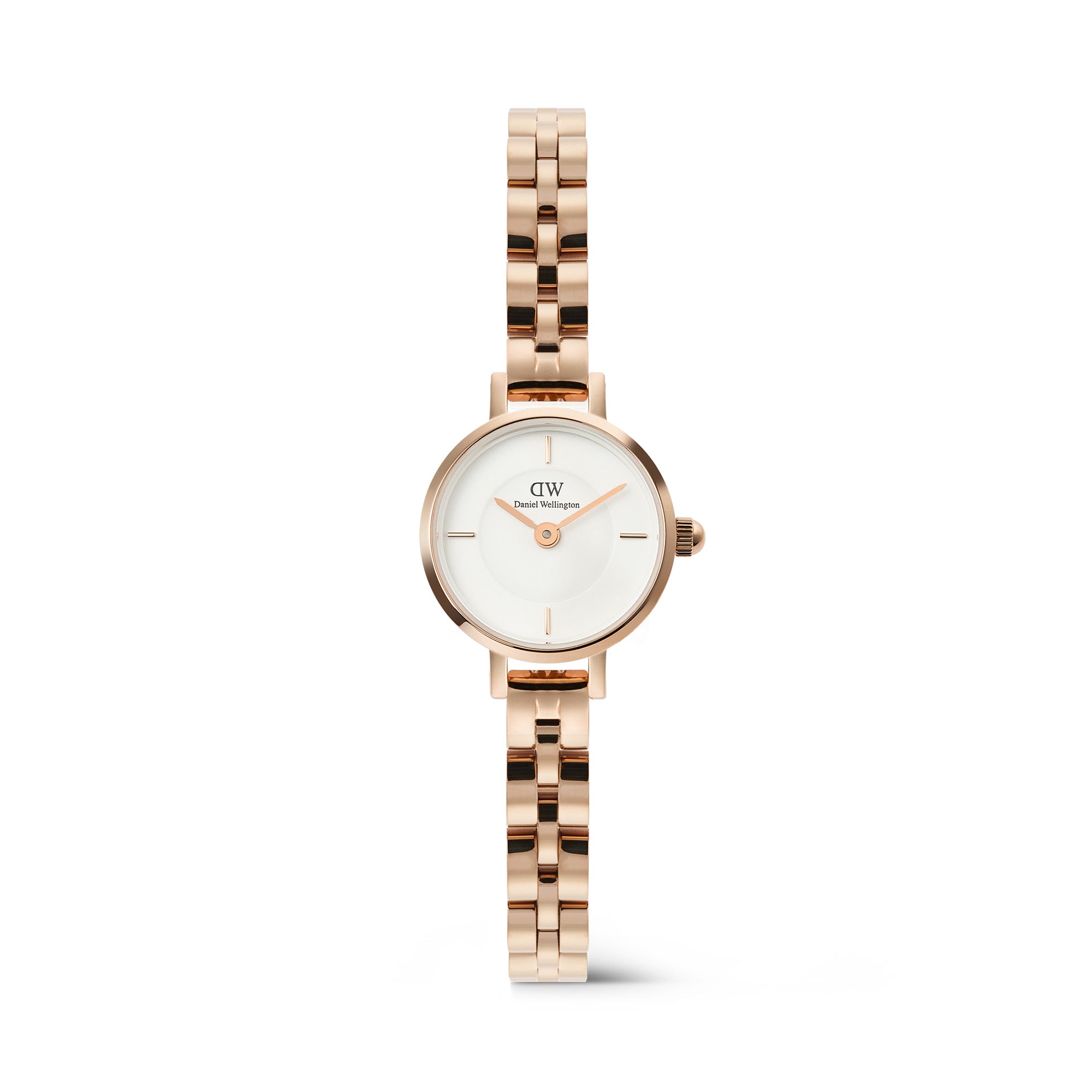 Daniel Wellington Petite Mini Arch 3-link White Rose Gold