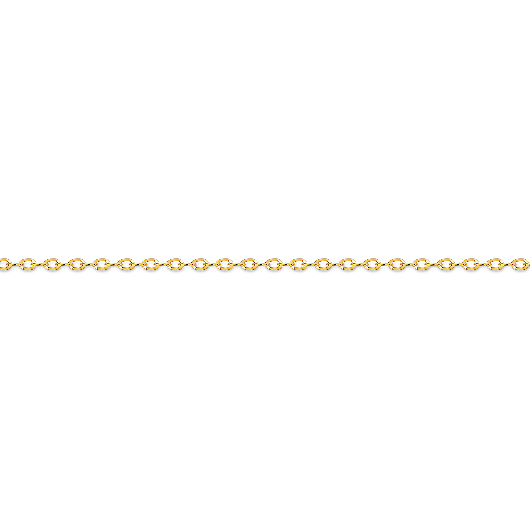 Diamond Cut Cable 45cm Chain in 18ct Yellow Gold