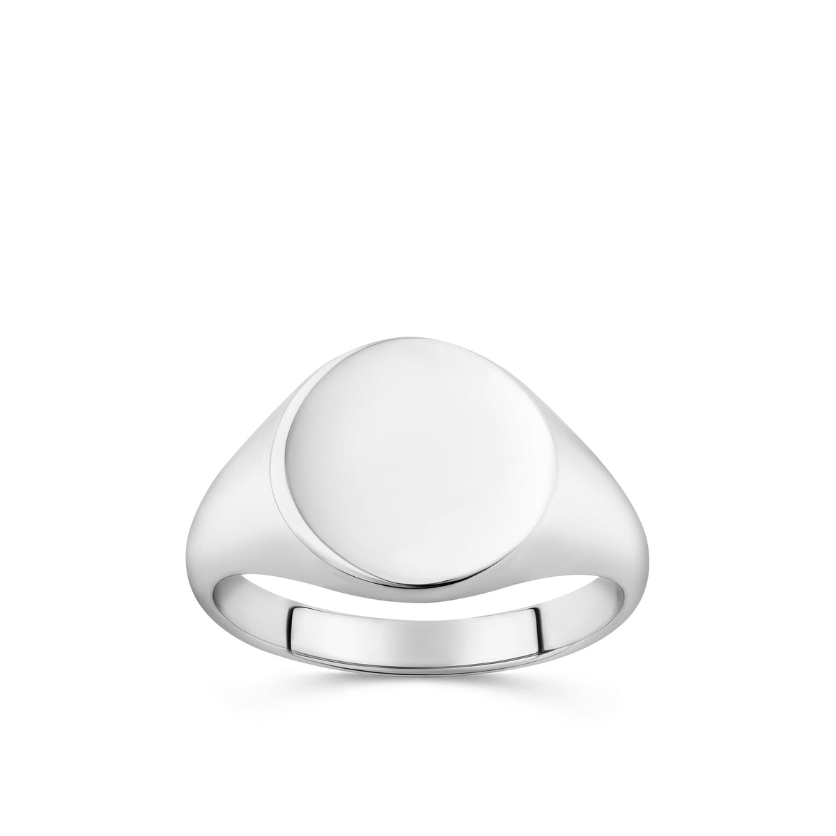 Solid Signet Ring in Sterling Silver