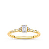 Everlasting Promise 0.33ct TW Emerald Cut Lab-Grown Diamond Ring in 9ct Yellow Gold