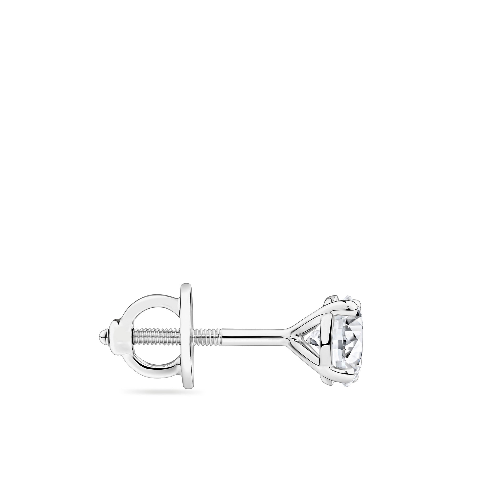 1.00ct TW Diamond Solitaire Earrings in 18ct White Gold
