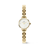 Daniel Wellington Petite Mini Arch 3-link White Gold