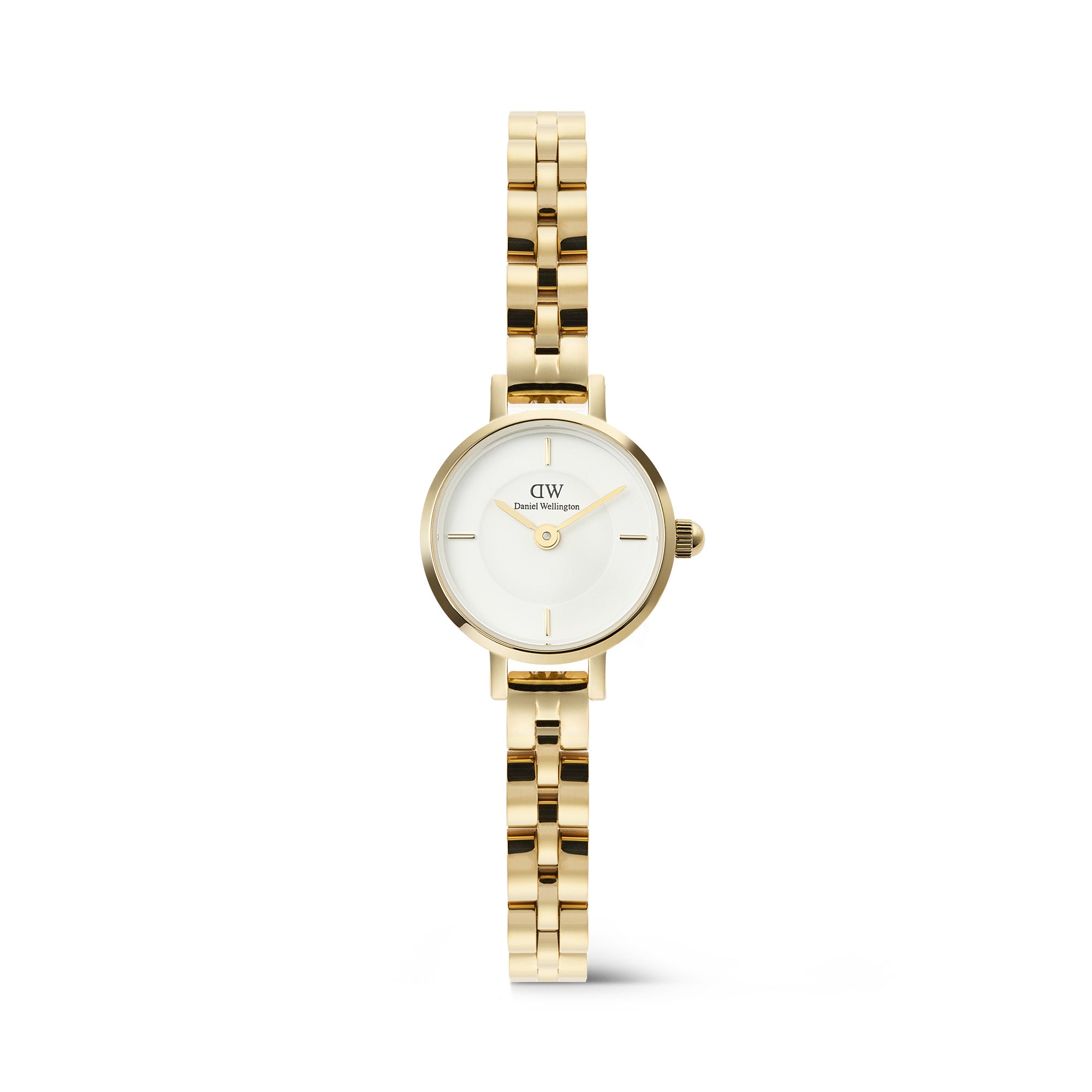 Daniel Wellington Petite Mini Arch 3-link White Gold