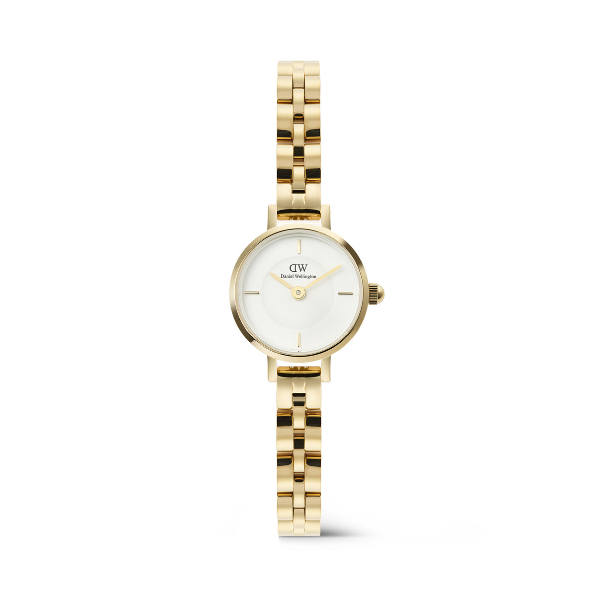 Daniel Wellington Petite Mini Arch 3-link White Gold