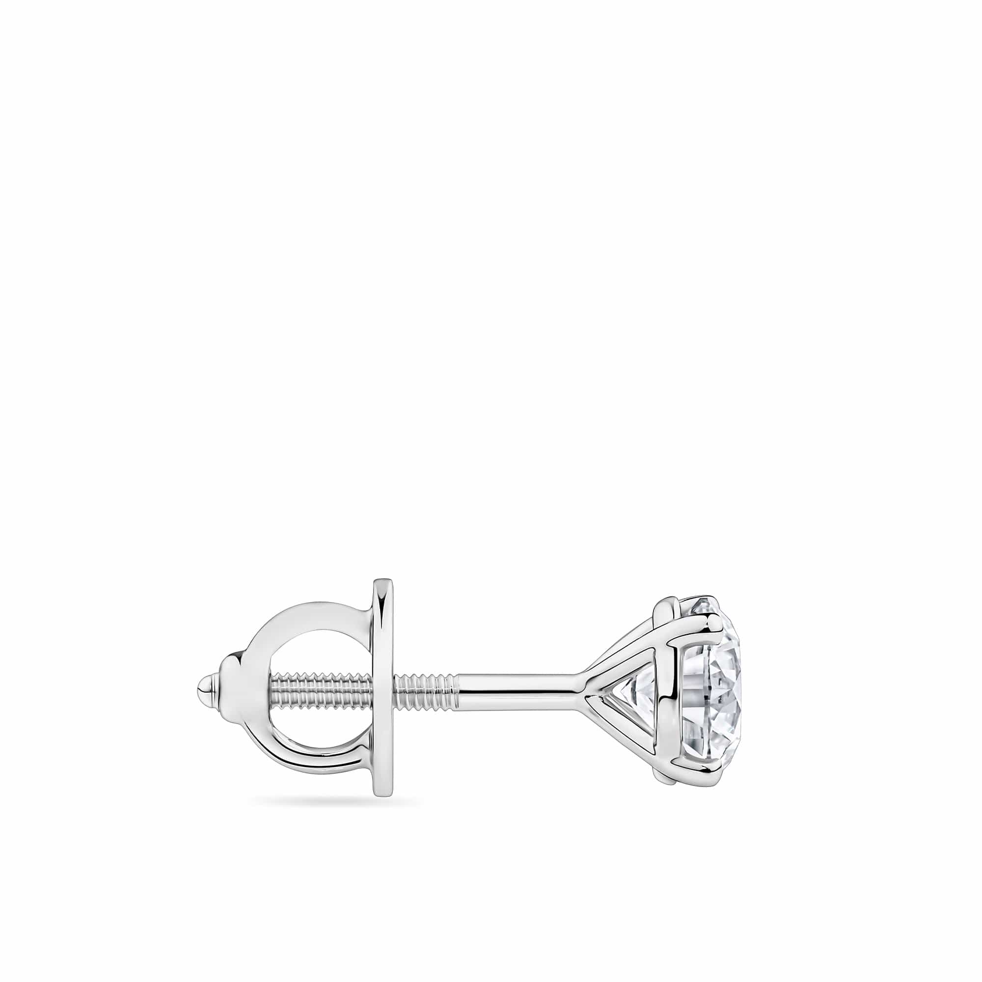 Brilliance 1.00ct TW Diamond Solitaire Earrings in 18ct White Gold