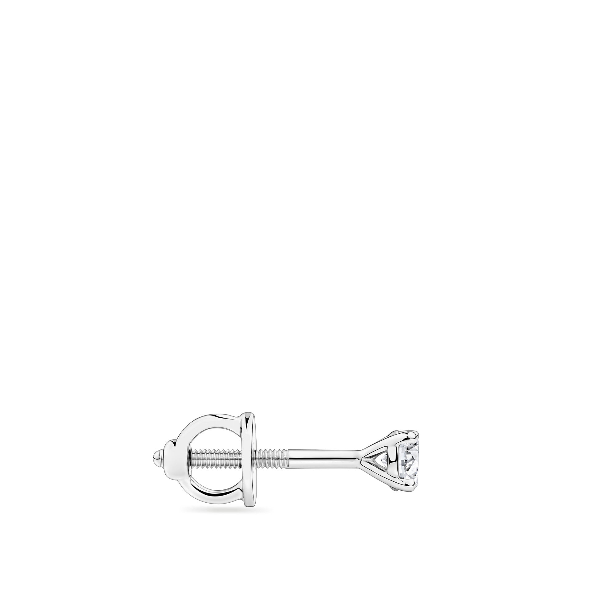 0.25ct TW Diamond Solitaire Earrings in 18ct White Gold