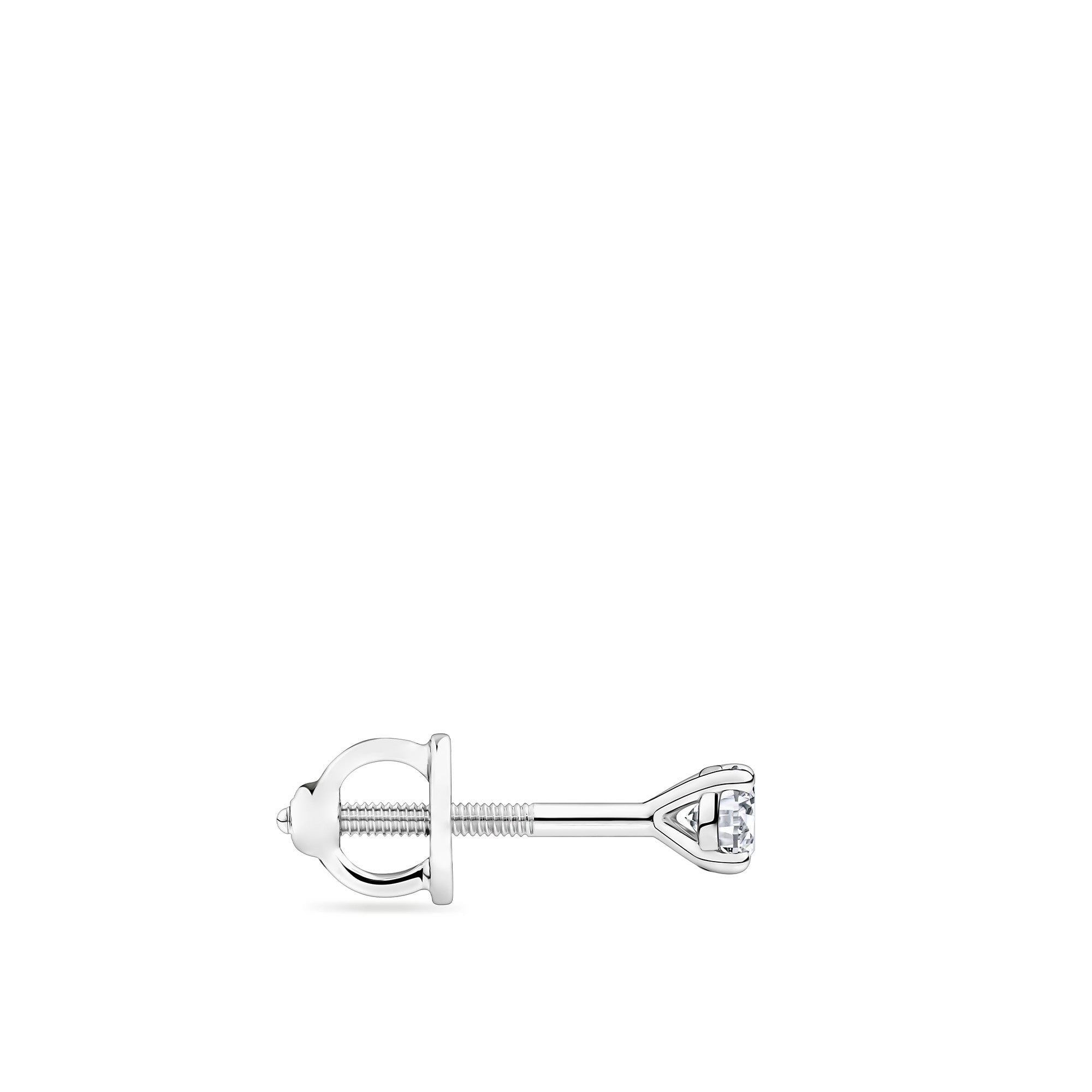 0.25ct TW Diamond Solitaire Earrings in 9ct White Gold