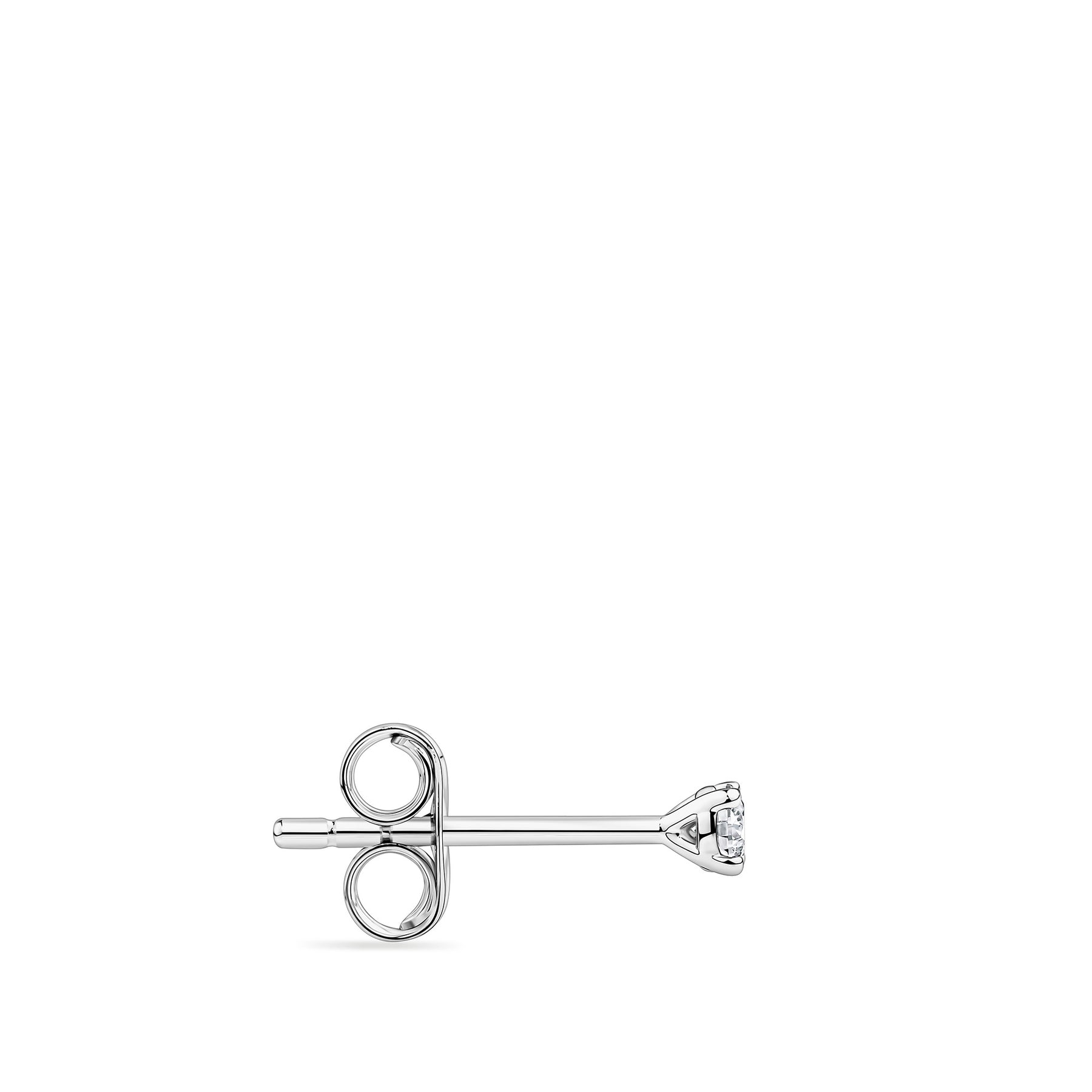 0.10ct TW Diamond Solitaire Earrings in 9ct White Gold