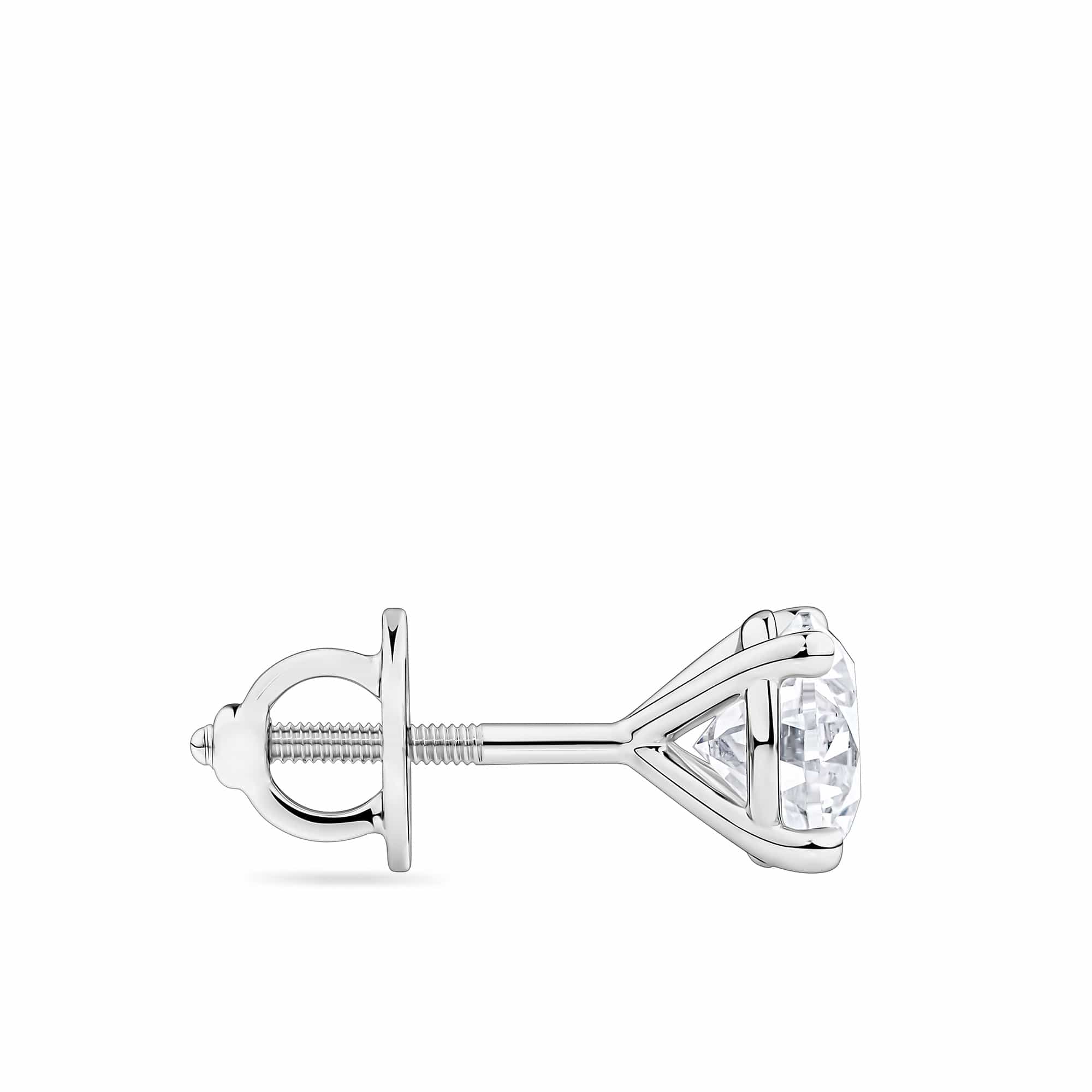 Brilliance 2.00ct TW Diamond Solitaire Earrings in 18ct White Gold