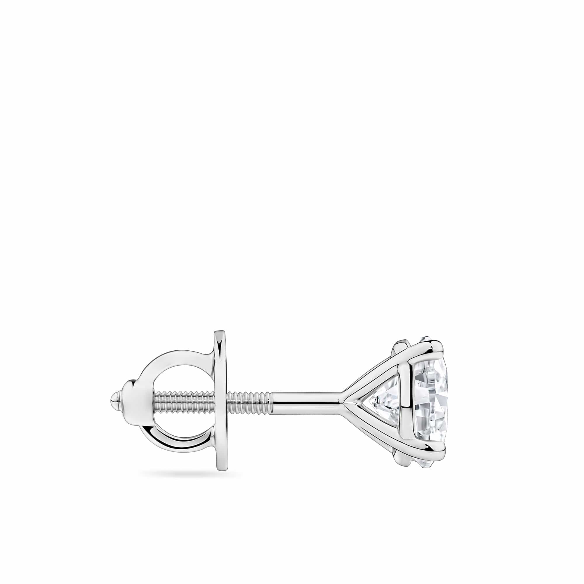 Brilliance 1.50ct TW Diamond Solitaire Earrings in 18ct White Gold