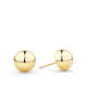 Polished Domed Stud Earrings in 9ct Yellow Gold