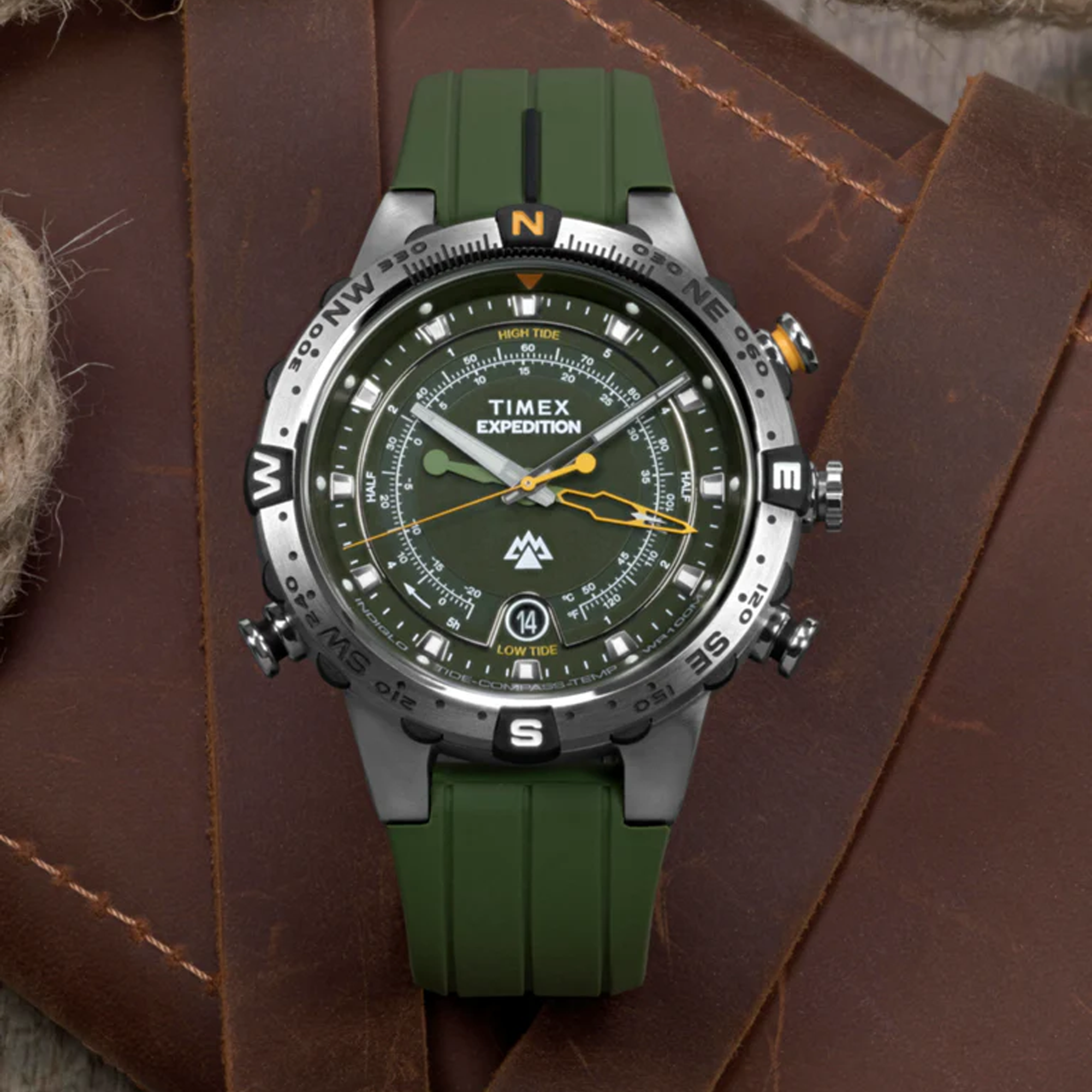 Timex Expedition Tide Temp Compass Men's 45mm Watch TW2Y14400