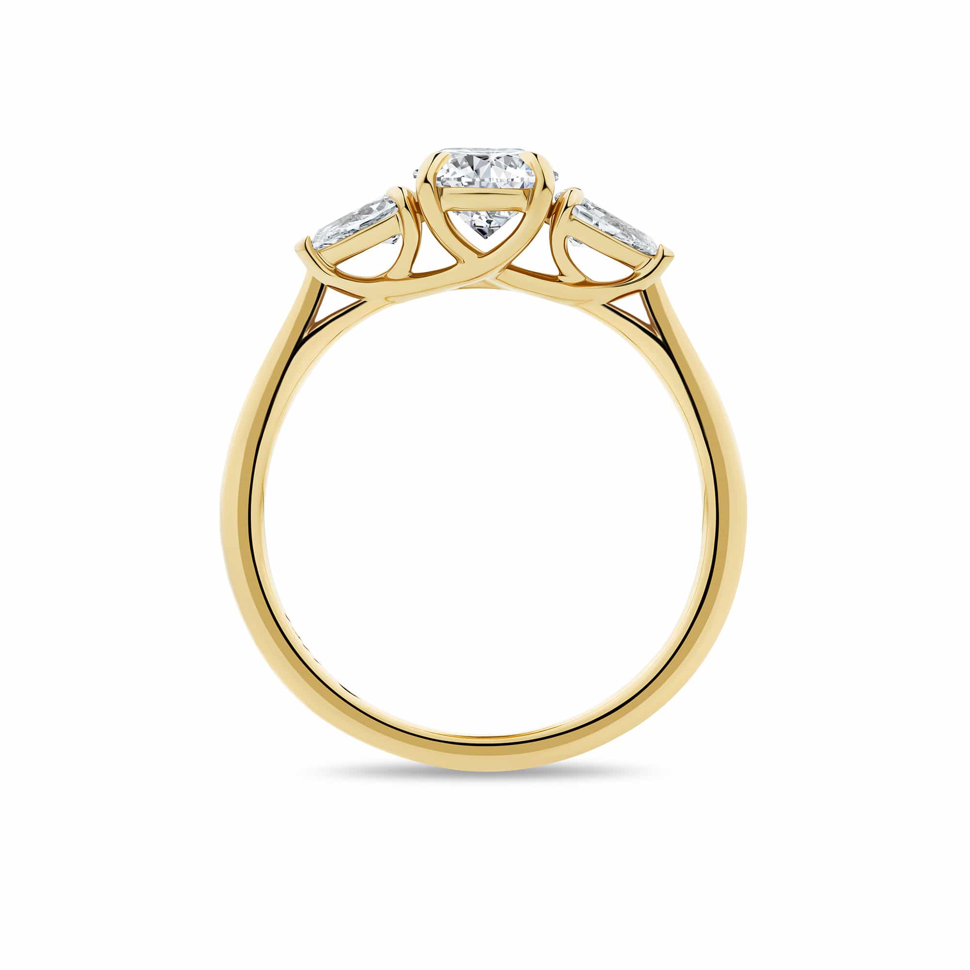 1917™ 1.36ct TW Diamond Three Stone Engagement Ring in 18ct Yellow Gold