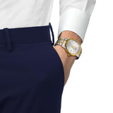 Tissot Stainless Steel & Yellow IP Mens Classic Dream T129.410.22.031.00