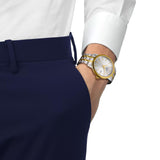 Tissot Stainless Steel & Yellow IP Mens Classic Dream T129.410.22.031.00