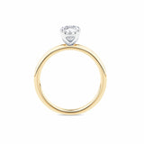 Everlasting 1.25ct TW Oval Lab-Grown Diamond Solitaire Engagement Ring in 18ct Yellow and White Gold