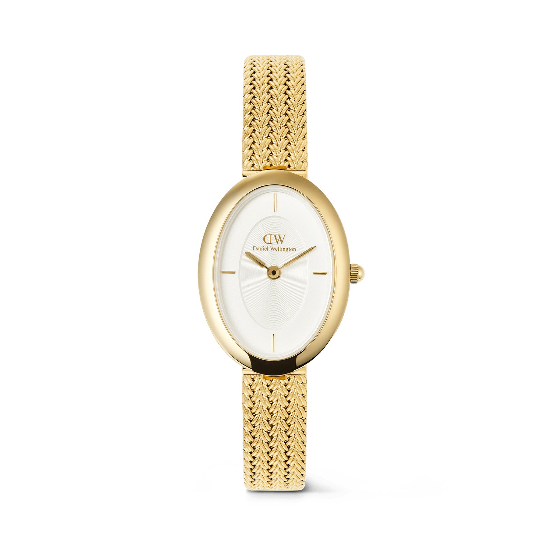 Daniel Wellington Juliette Braided Mesh White Sunray Gold