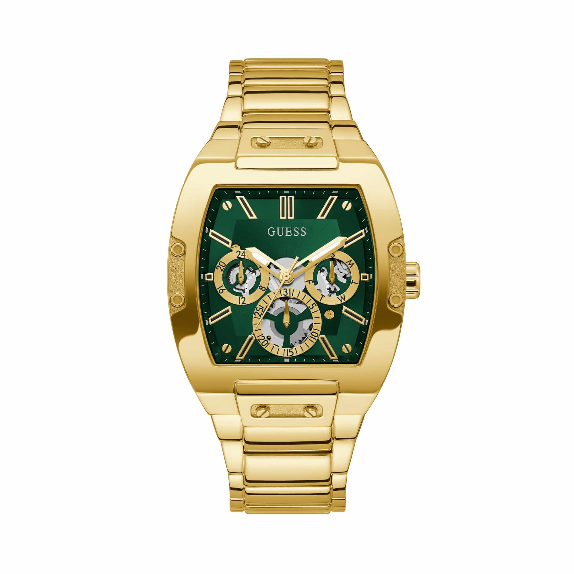 Guess Men's 43mm Gold PVD Quartz Watch GW0456G3