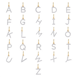 Initial Diamond Pendant in 9ct Yellow Gold