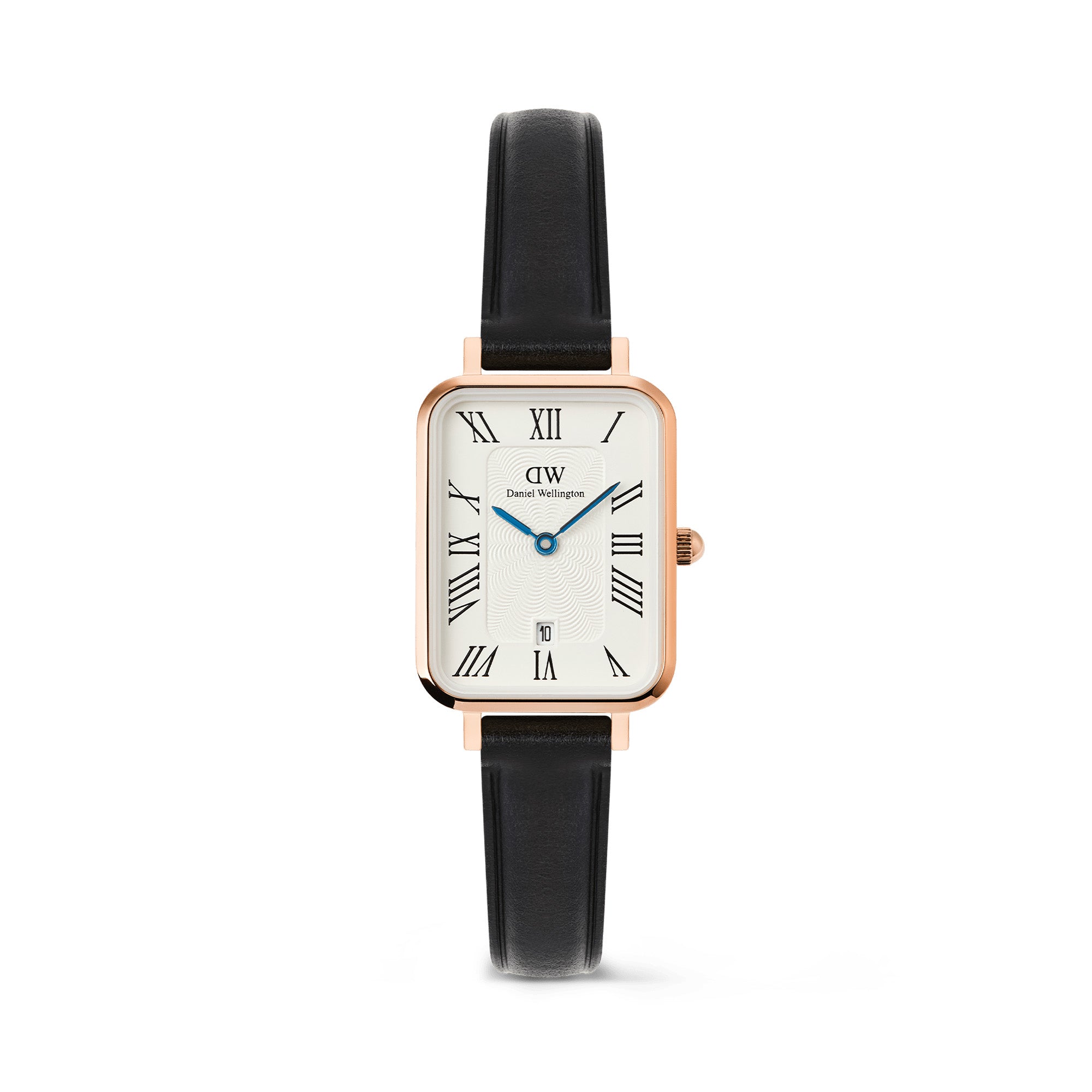 Daniel Wellington Quadro Roman Numerals Date Sheffield Rose Gold