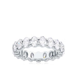 Everlasting 3.80ct TW Oval Lab-Grown Diamond Full Eternity Wedding Band in 18ct White Gold