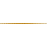 Elongated Diamond Cut Cable 45cm Chain in 18ct Yellow Gold