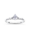 Everlasting Promise 0.33ct TW Pear Lab-Grown Diamond Ring in 9ct White Gold
