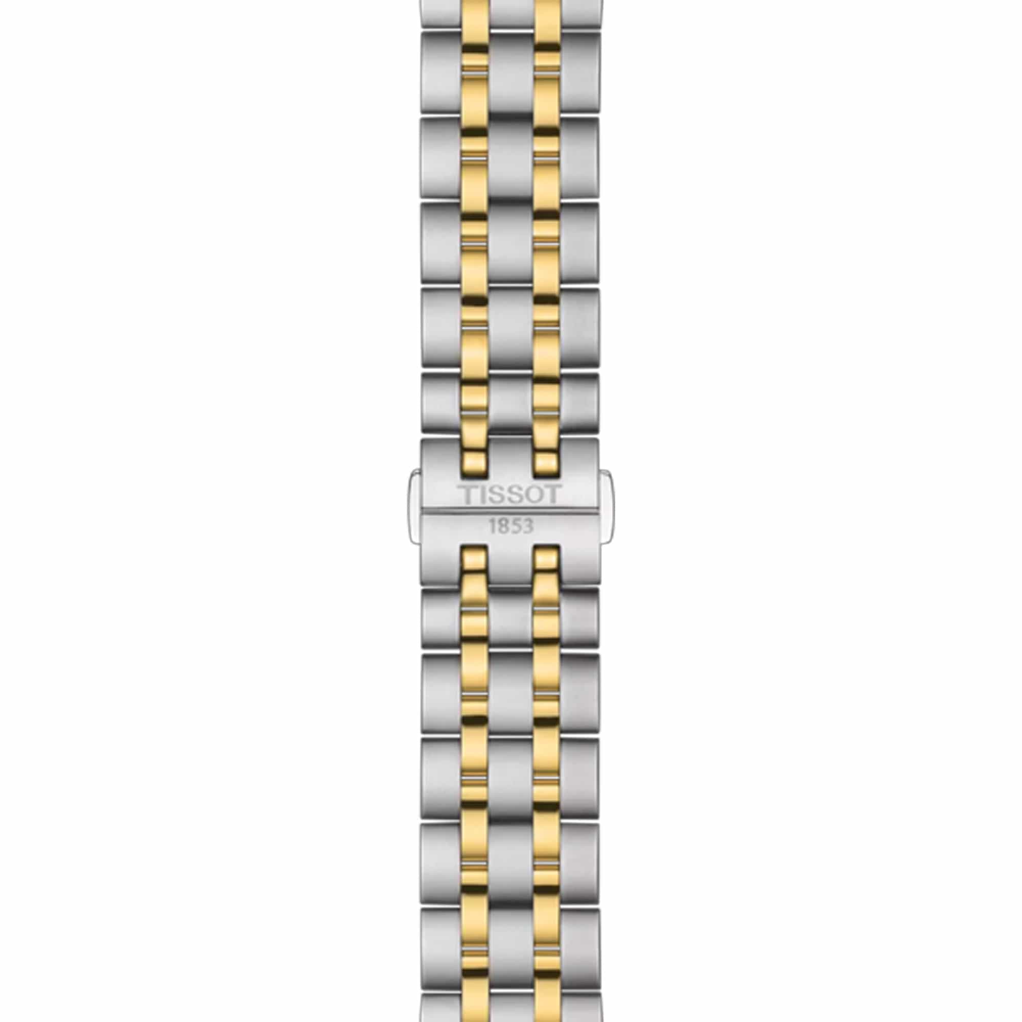 Tissot Stainless Steel & Yellow IP Mens Classic Dream T129.410.22.031.00