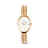 Daniel Wellington Juliette Braided Mesh White Sunray Rose Gold