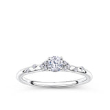 Everlasting Promise 0.33ct TW Round Brilliant Lab-Grown Diamond Ring in 9ct White Gold