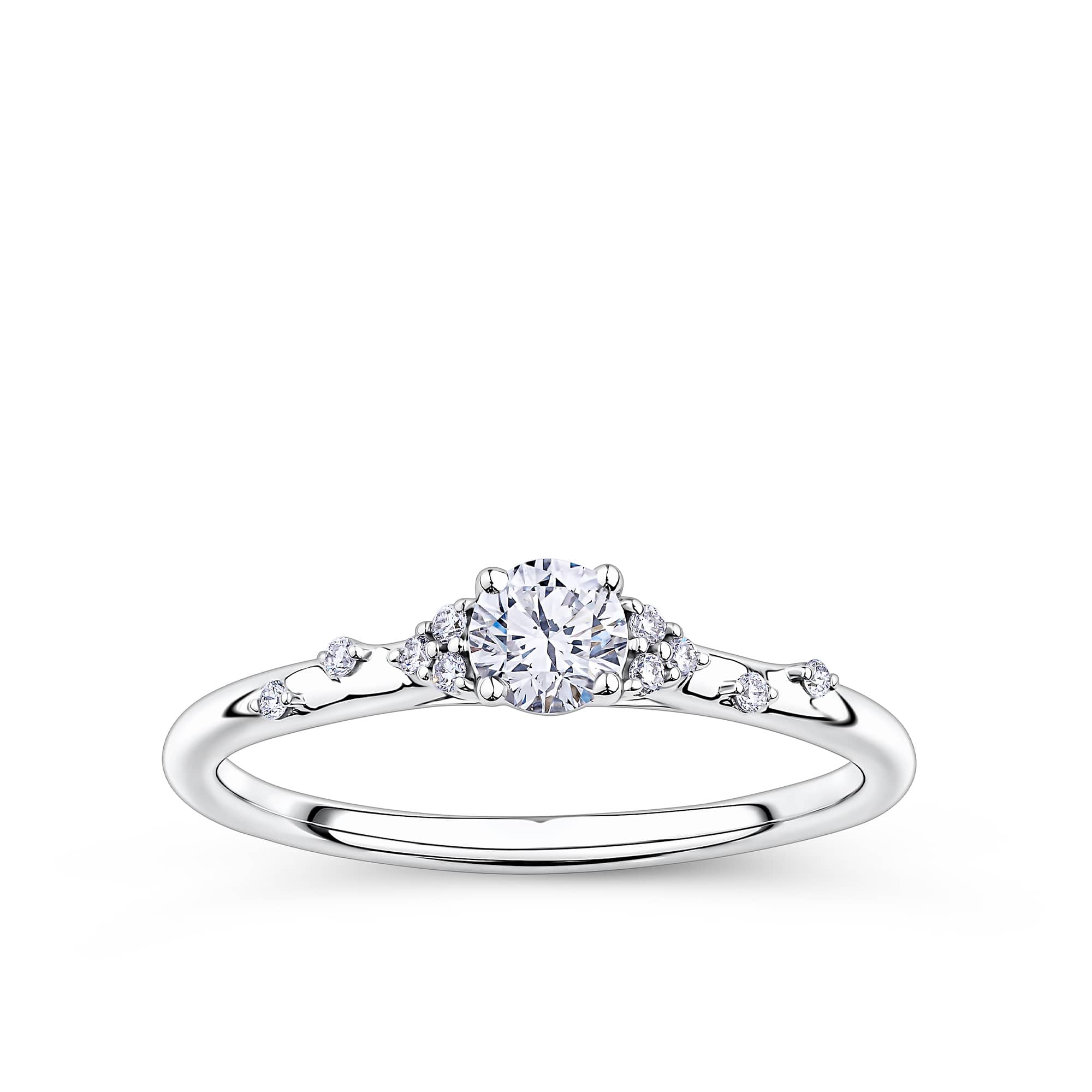 Everlasting Promise 0.33ct TW Round Brilliant Lab-Grown Diamond Ring in 9ct White Gold