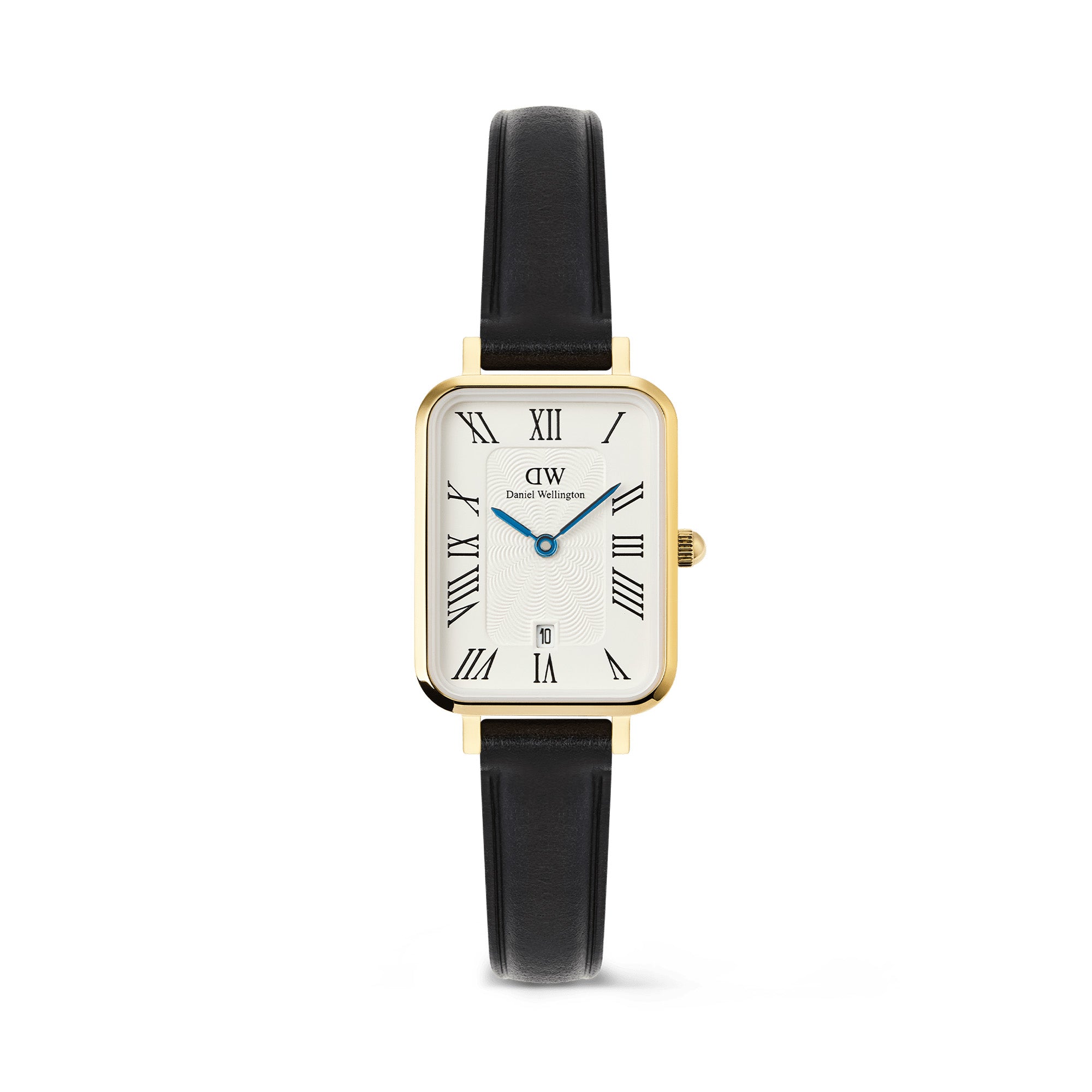 Daniel Wellington Quadro Roman Numerals Date Sheffield Gold