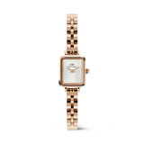 Daniel Wellington Quadro Mini Arch 3-link White Sunray Rose Gold