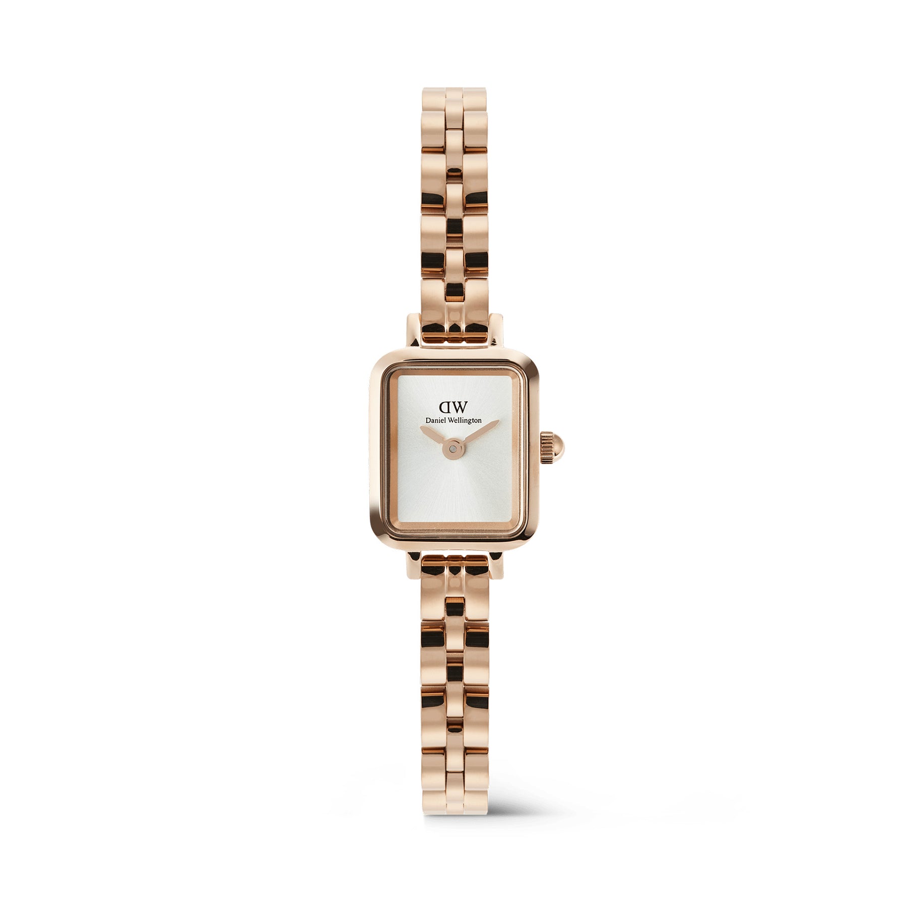 Daniel Wellington Quadro Mini Arch 3-link White Sunray Rose Gold