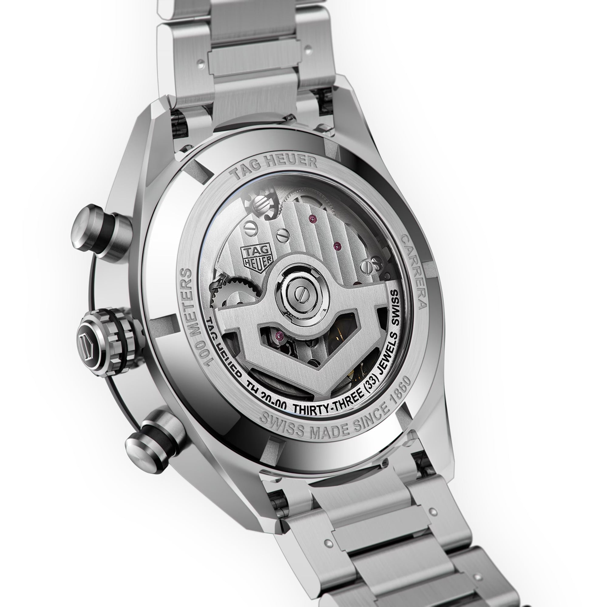 TAG Heuer Carrera Men's 44mm Stainless Steel Automatic Chronograph Watch CBN2A1B.BA0643