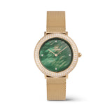 Daniel Wellington Crystalline Bezel Evergold Green Watch