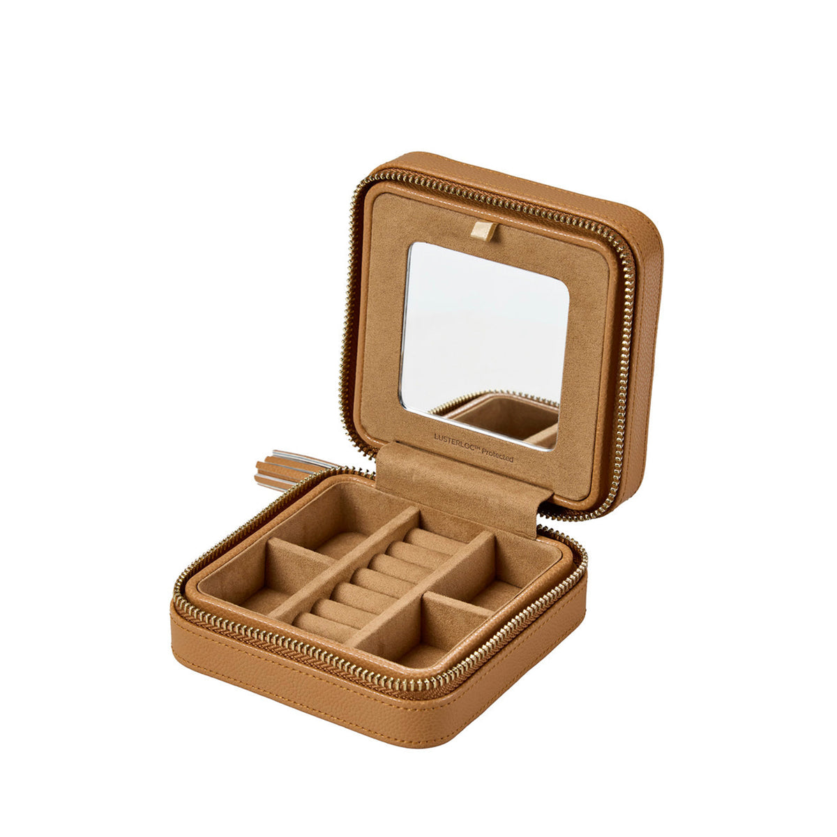 WOLF Lauren Zip Travel Case Caramel 347807