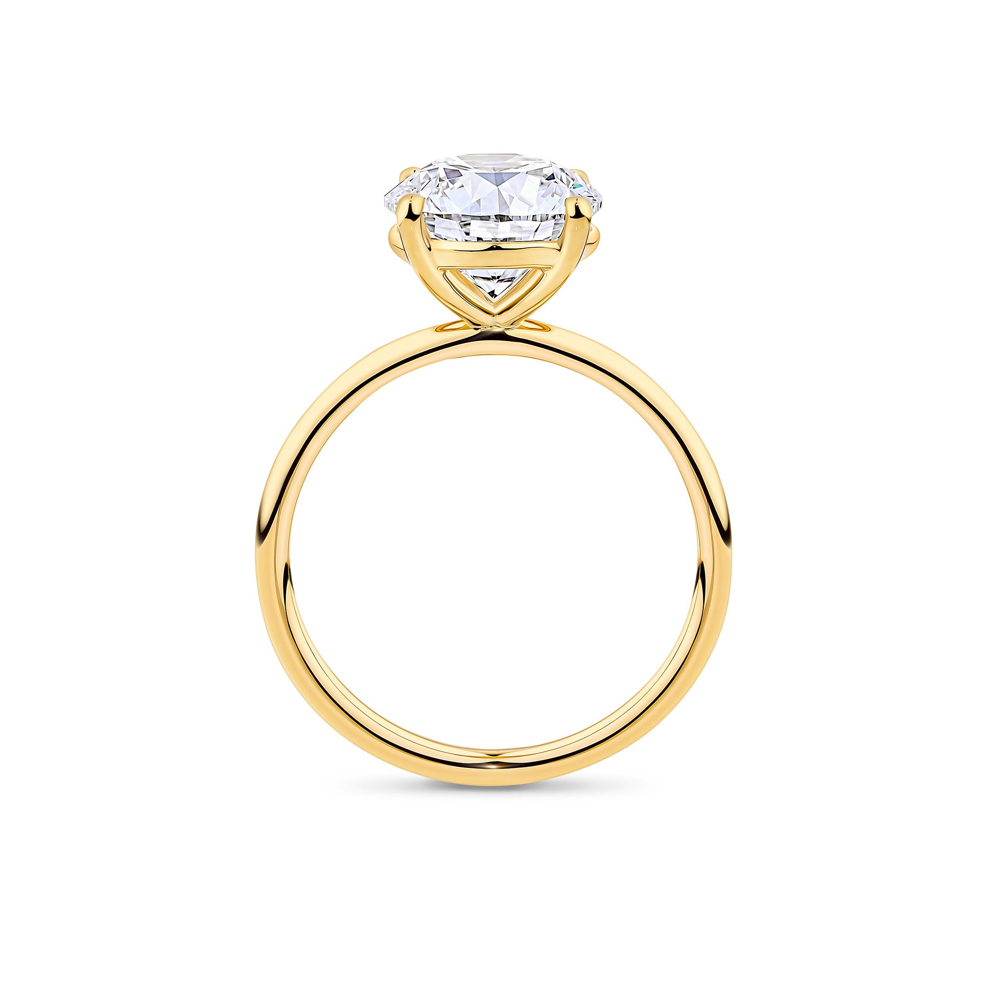 Everlasting 3.00ct TW Round Brilliant Cut Lab-Grown Diamond Engagement Ring in 18ct Yellow Gold