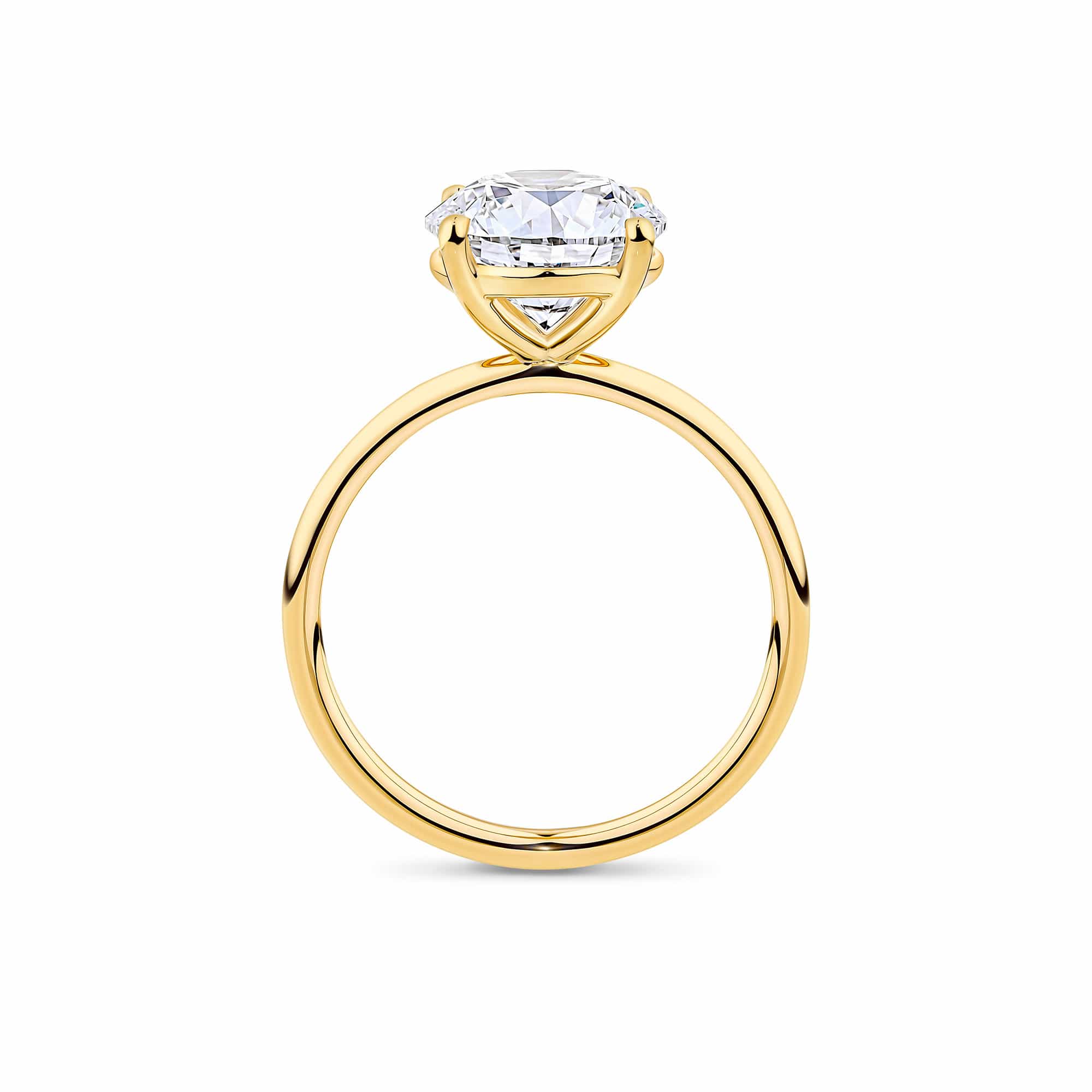 Everlasting 3.00ct TW Round Brilliant Cut Lab-Grown Diamond Engagement Ring in 18ct Yellow Gold