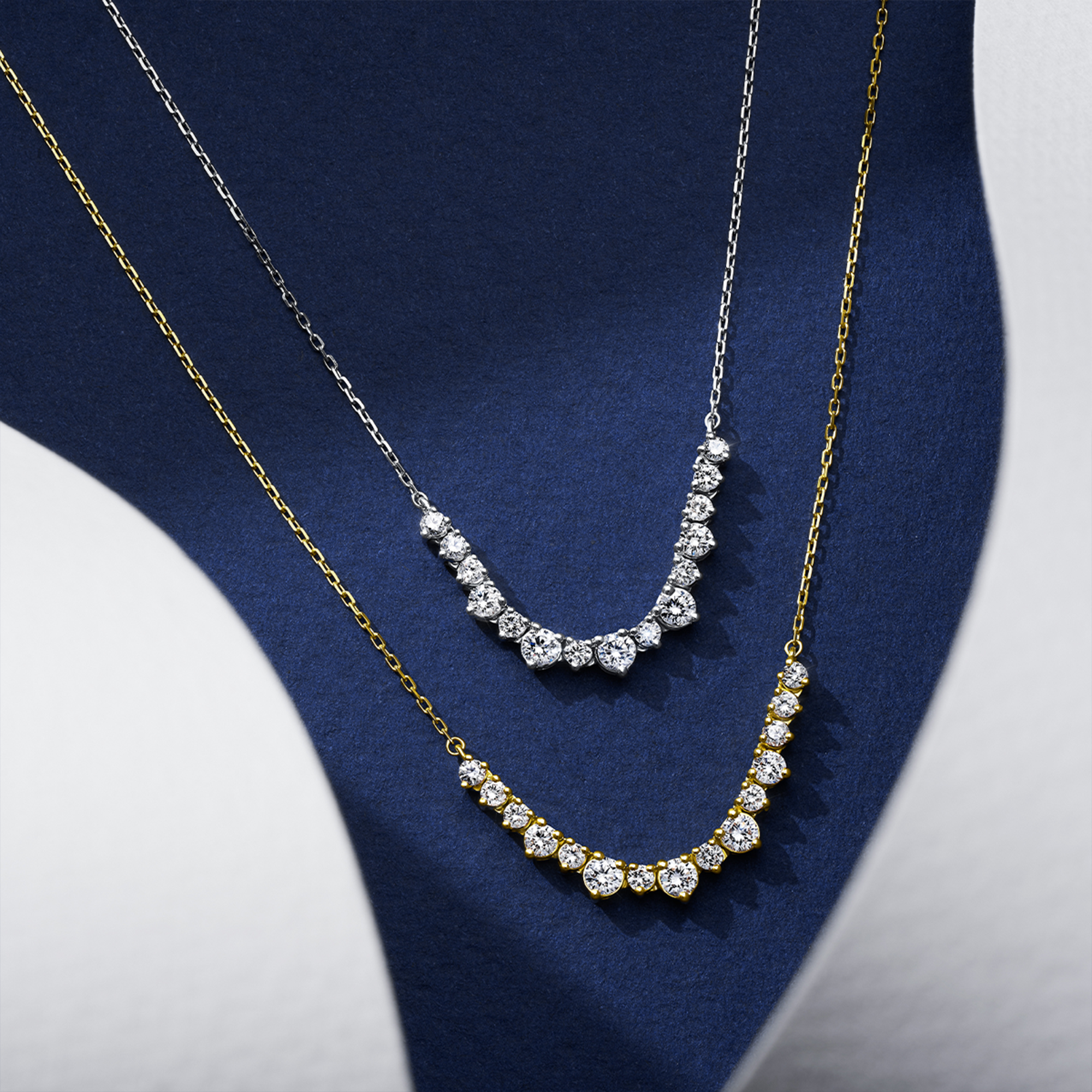 0.50ct TW Lab-Grown Diamond Necklace in 9ct White Gold